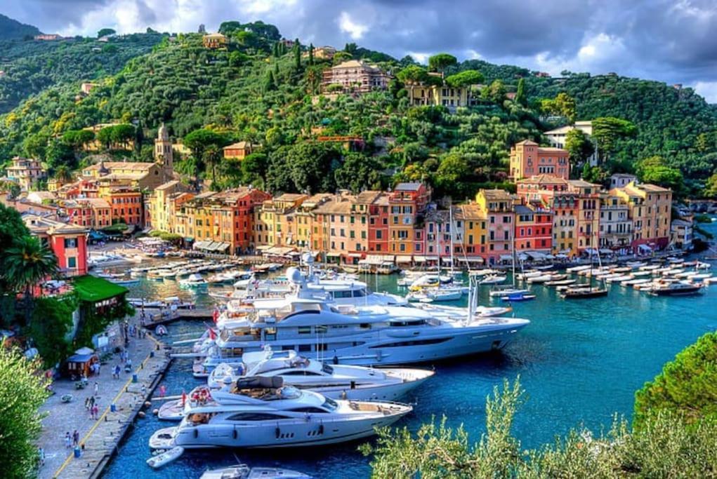 Portofino - Appartamento Vista Mare - Rooftop Terrazzo - In Centro Citta - Free Wifi Rapallo Dış mekan fotoğraf