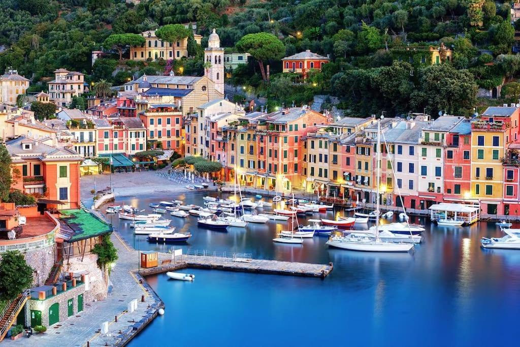 Portofino - Appartamento Vista Mare - Rooftop Terrazzo - In Centro Citta - Free Wifi Rapallo Dış mekan fotoğraf